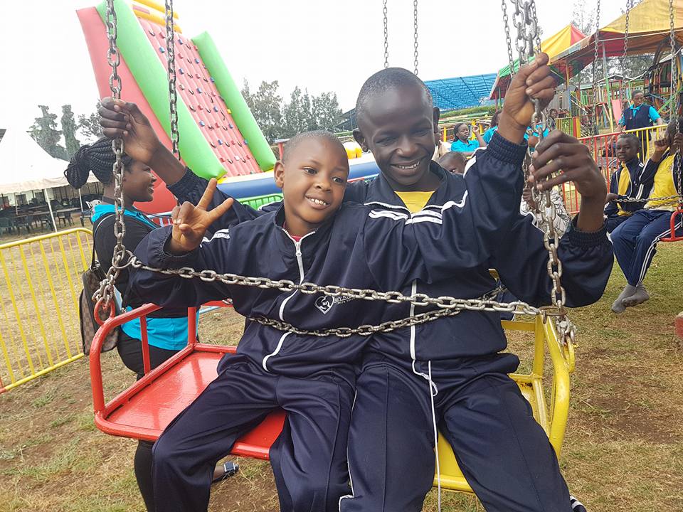 Children from the Mary Rice Centre enjoying their school outing
