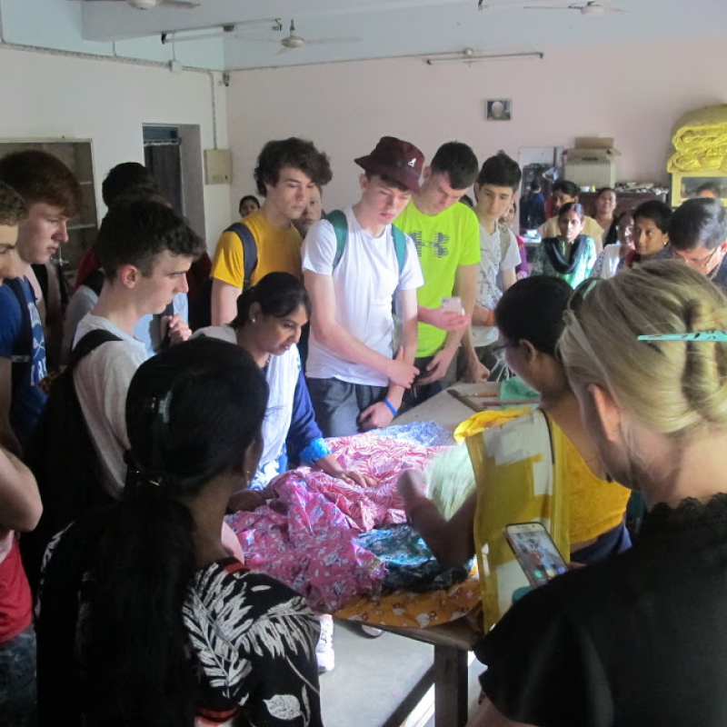 Pupils from Ardscoil Rís visiting St. Vincent’s Technical School