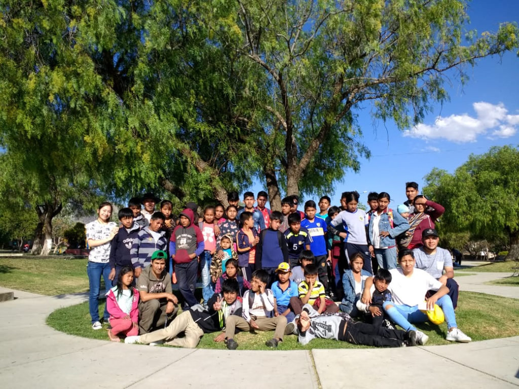 A day out at the park with the working children and staff of the Centro Hermano Manolo