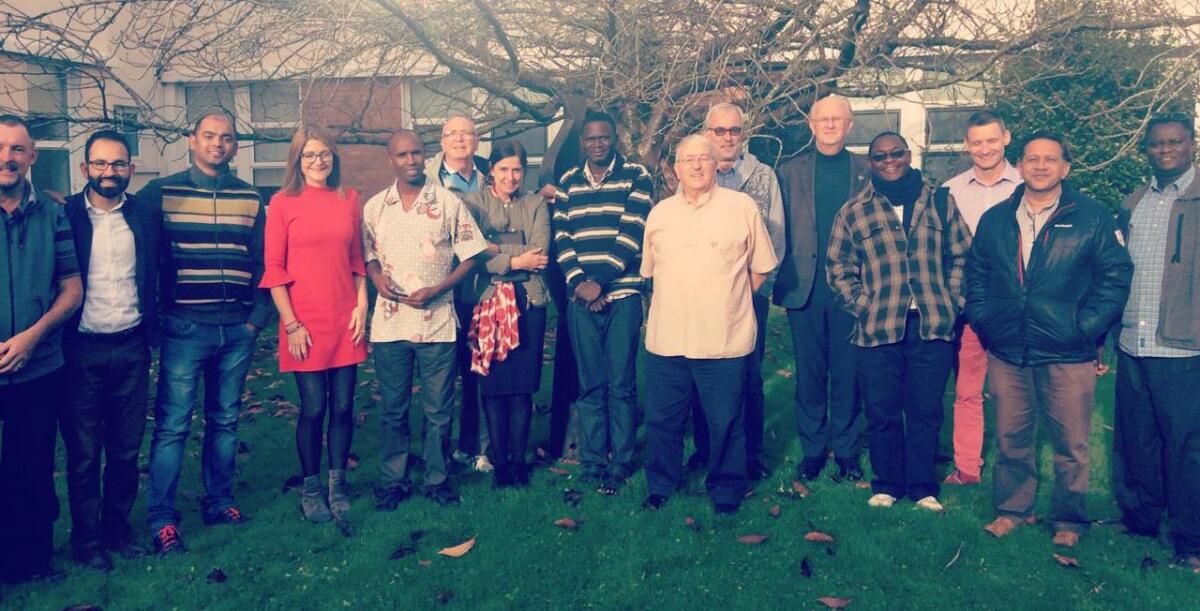 Bernard White (Oceania), Elser Llanos (Latin America), Ruvan Rebelo (TST), Fiona Dowling (MCST), Sammy Munyua (Zambia Cluster), Dean McGlaughlin (EDRP), Lorna Pearcey (Caplor), Pious Conteh (West Africa), Dominic Sassi (Europe), John Casey (CLT), Kevin Mullan (ERI), Reuben Chongo (Sout Central District), Ian Williams (Caplor), Ralph Sequeira (India), Vincent Mallya (East Africa).