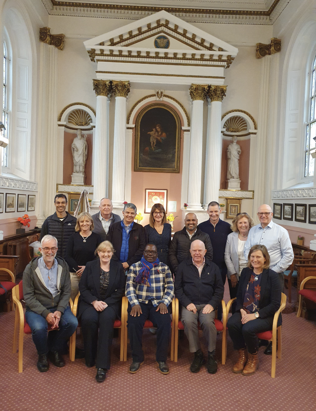 Pictured: Top (L-R): Kemal Shaheen, Dee McMahon, Br. Dean McGlaughlin, Br. Senan D’Souza, Fiona Dowling, Br. David Ryan Silva, Ian Williams, Áine De Baroid, Joe Tynan. Bottom (L-R): Br. John Casey, Caroline McGrath, Br. Clement Sindazi, Br. Peter Clinch, Karin Bacon. 